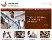 Tablet Screenshot of fairmonthospitalahs.org